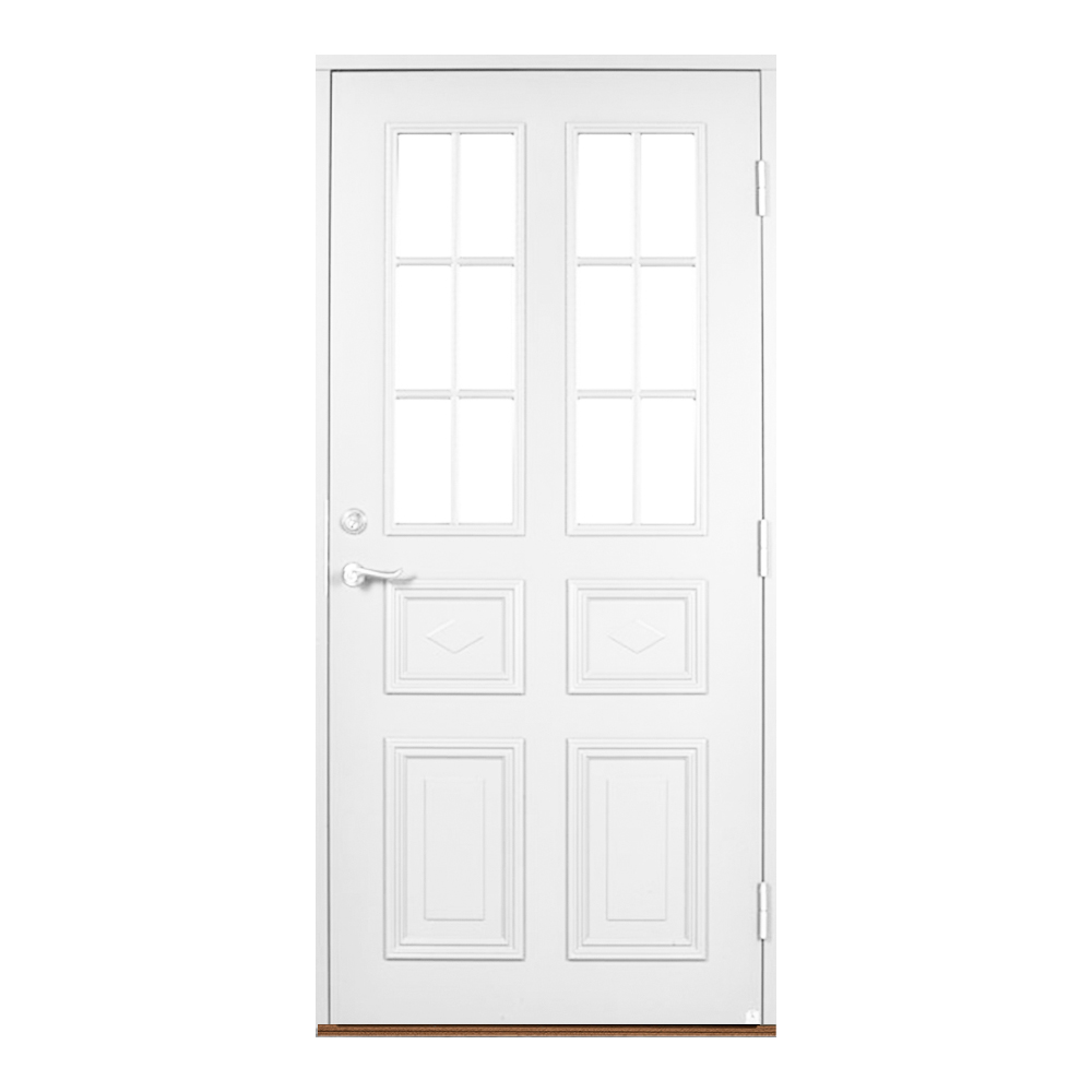 Ytterdörr Leksandsdörren Edshult Glas Eco74 RC2N