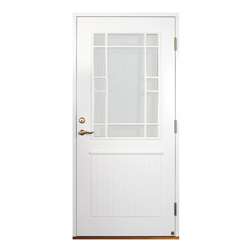 Ytterdörr Leksandsdörren Källberget Glas Eco74 RC2N