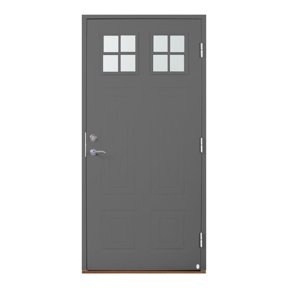 Ytterdörr Leksandsdörren Kullsbjörken Glas Eco74 RC2N