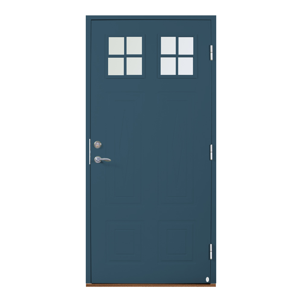 Ytterdörr Leksandsdörren Kullsbjörken Glas Eco74 RC2N