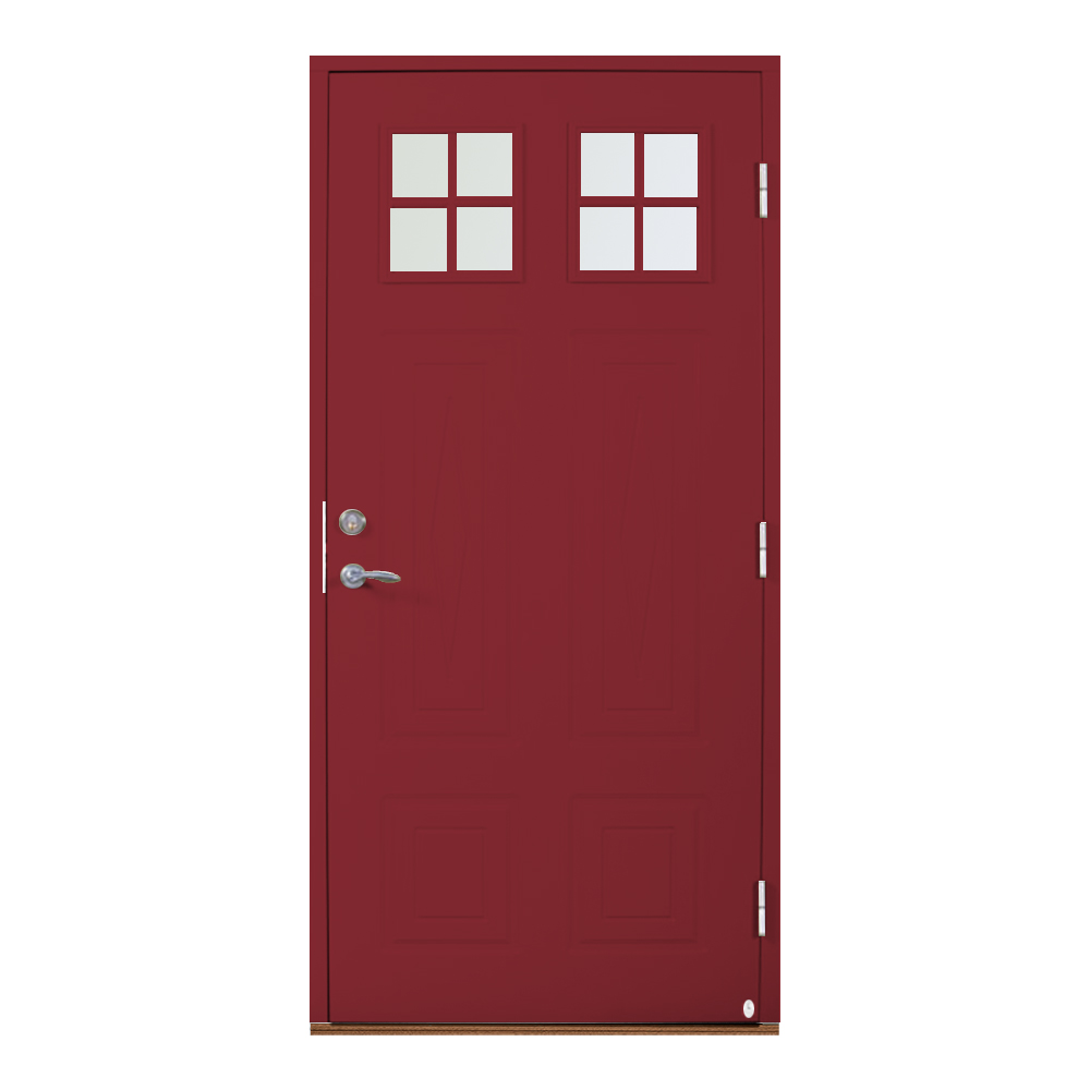 Ytterdörr Leksandsdörren Kullsbjörken Glas Eco74 RC2N