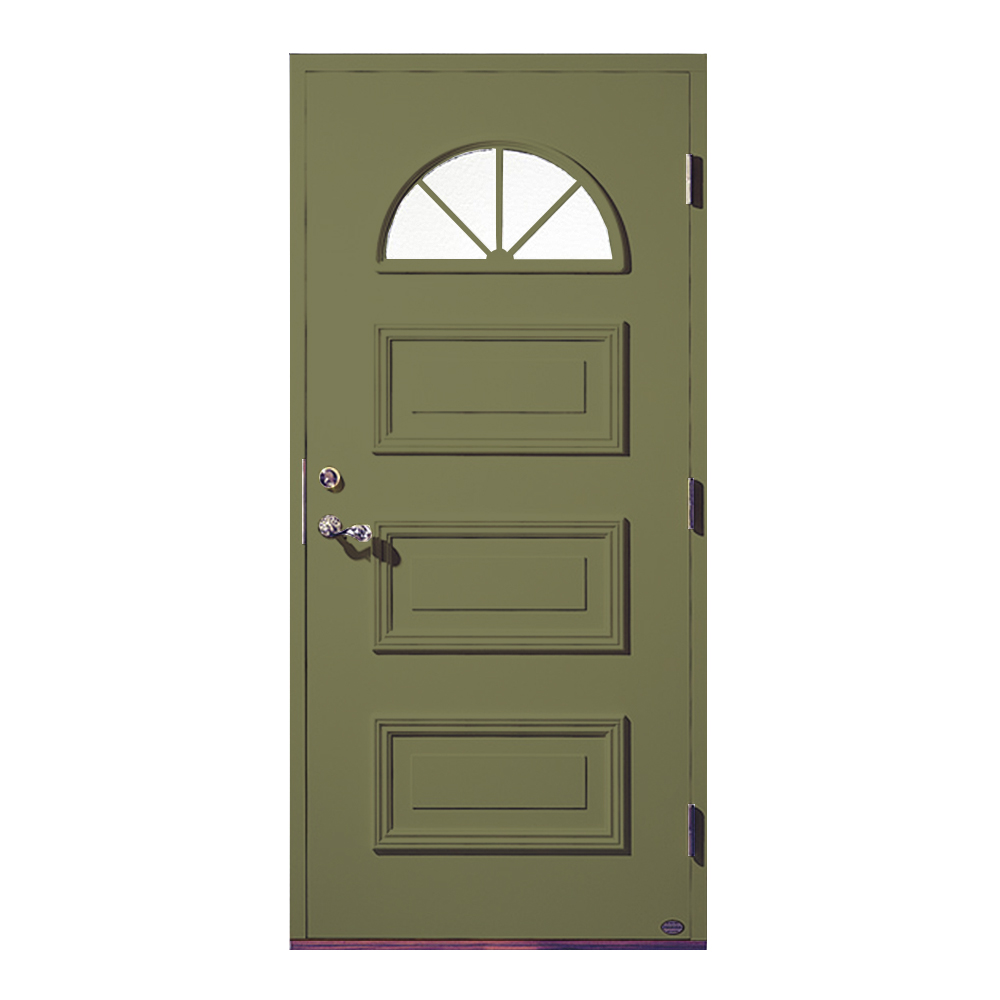 Ytterdörr Leksandsdörren Övermo Glas Eco74 RC2N