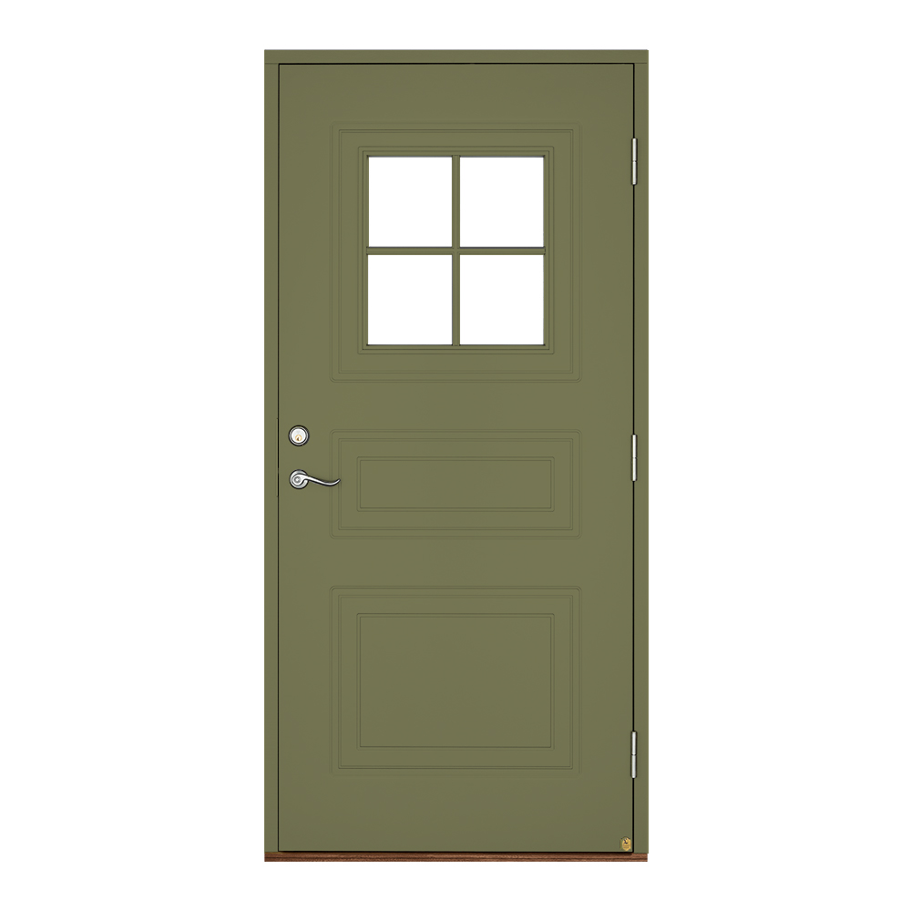 Ytterdörr Leksandsdörren Rosen Glas Eco74 RC2N