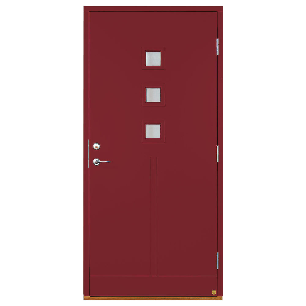 Ytterdörr Leksandsdörren Saltö Klarglas Eco74 RC2N