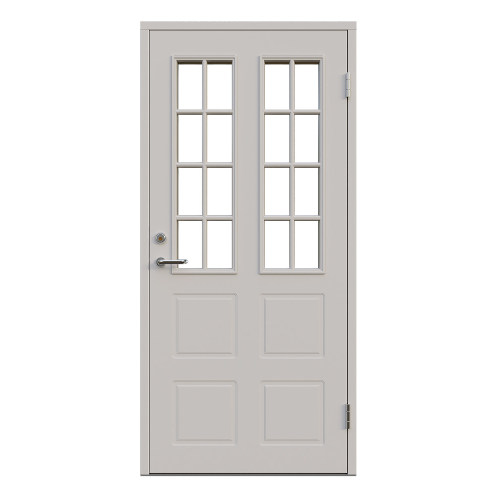 Ytterdörr Leksandsdörren Styrsjöbo Klarglas Eco74 RC2N