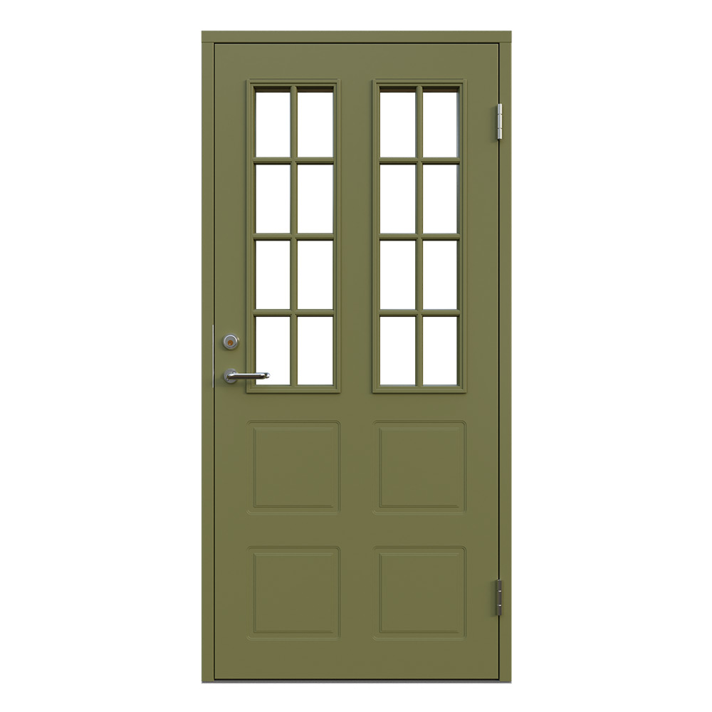 Ytterdörr Leksandsdörren Styrsjöbo Klarglas Eco74 RC2N