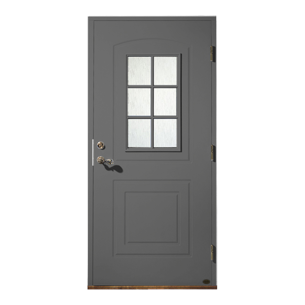 Ytterdörr Leksandsdörren Västanvik Glas Eco74 RC2N