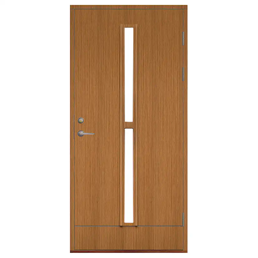 Ytterdörr SnickarPer 10G Venedig Teak Klarglas