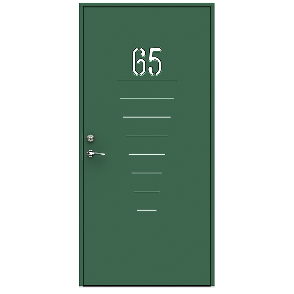 Ytterdörr Swedoor Digits Klarglas BxH: 90x200 cm, Vänsterhängd NCS-S-6020-G10Y