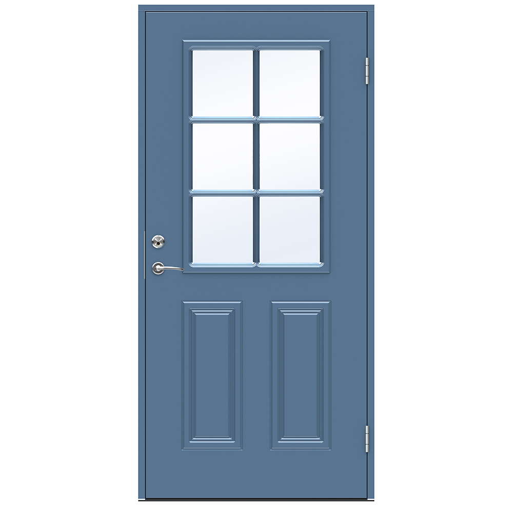 Ytterdörr Swedoor Monteverdi Klarglas BxH: 90x210 cm. Höger. NCS-S-5020-R90B