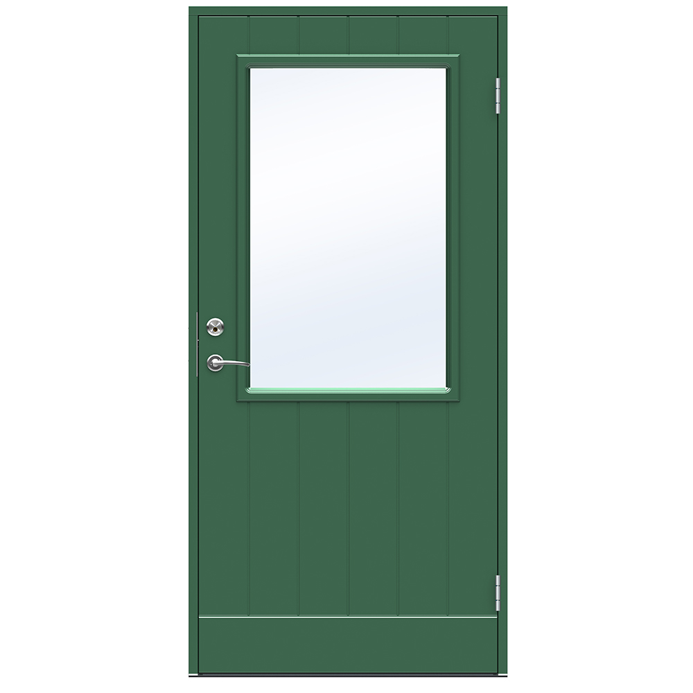 Ytterdörr Swedoor Vänern Klarglas BxH: 90x210 cm. Höger. NCS-S-6020-G10Y