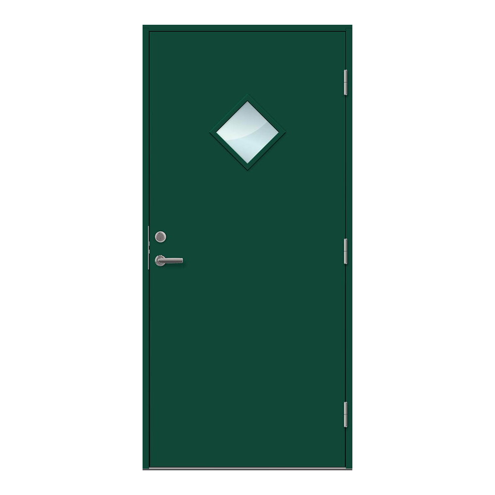 Ytterdörr Nordiska Fönster Klitterhus Glas BxH: 9x20, Höger, Standard, Grön
