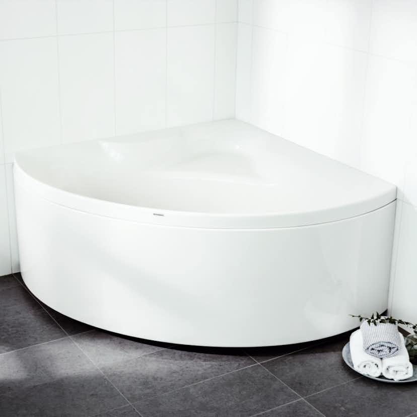 Badkar Svedbergs Pite Utan sargmonterad blandare Helag